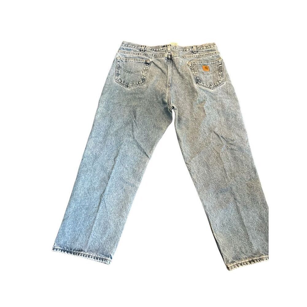 Carhartt Men's Vintage Denim Jeans Blue Straight Size 42x30 Classic Fit